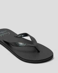 Lucid Wedge Thongs Black/grey/black Online