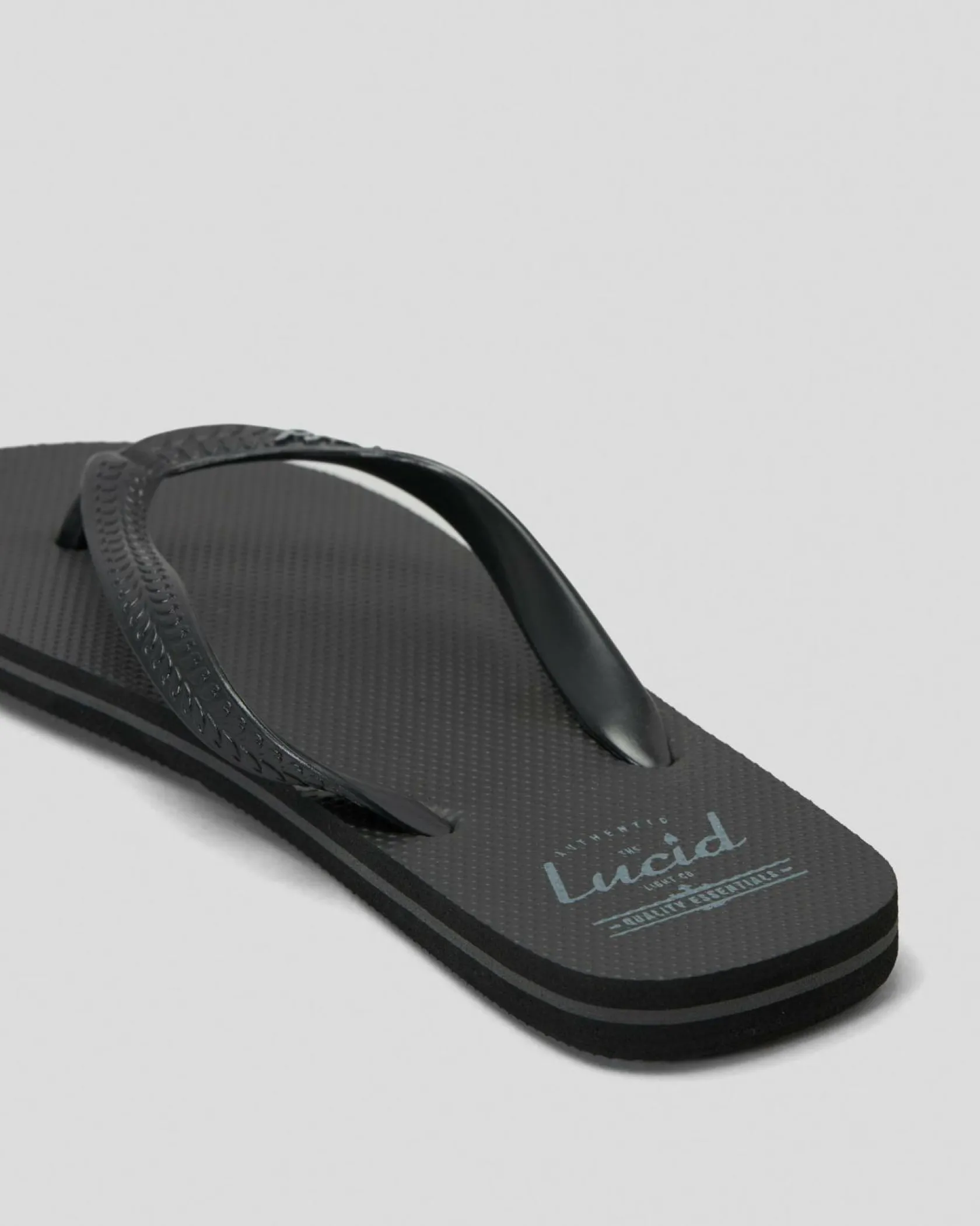 Lucid Wedge Thongs Black/grey/black Online