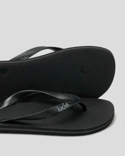 Lucid Wedge Thongs Black/grey/black Online