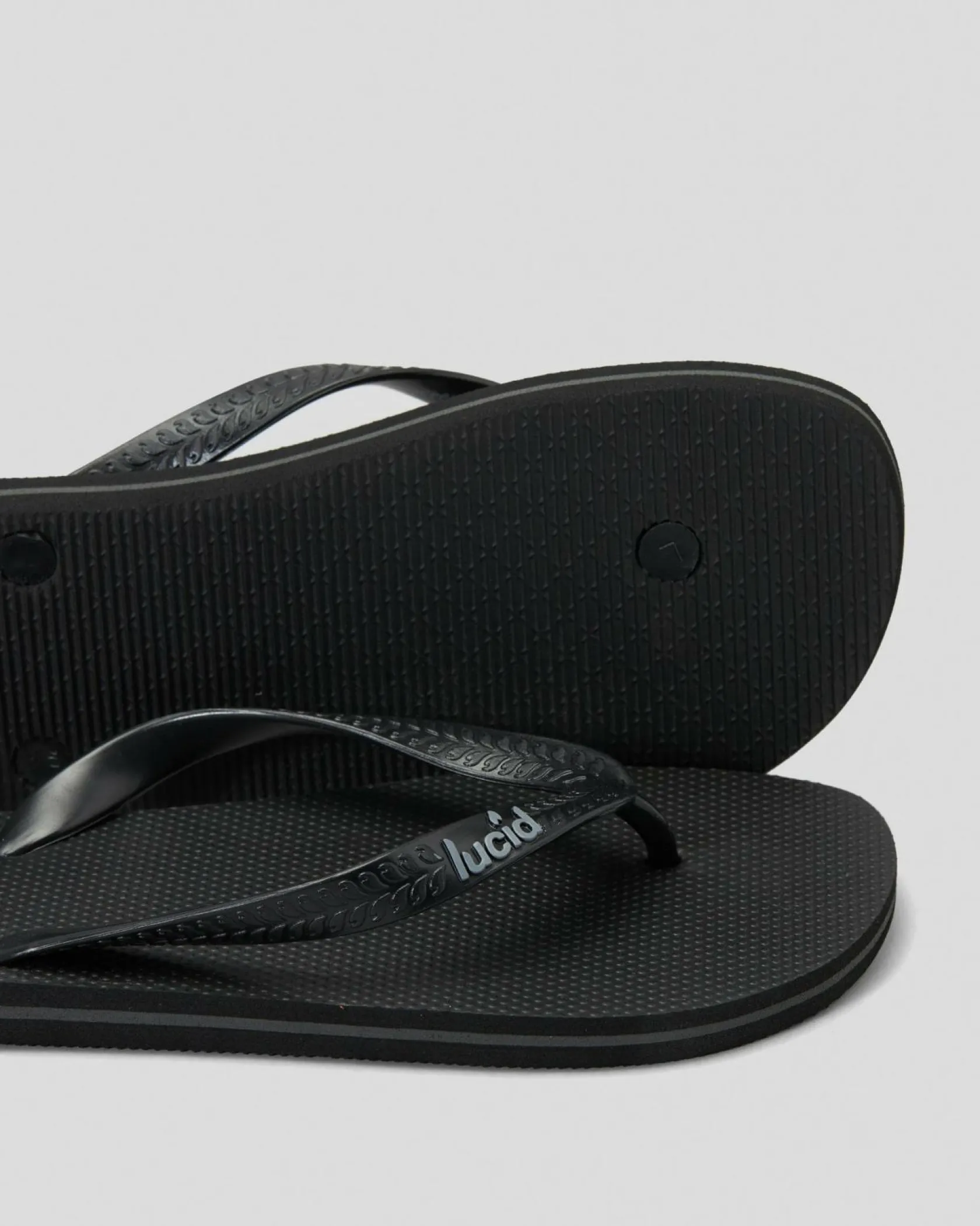 Lucid Wedge Thongs Black/grey/black Online