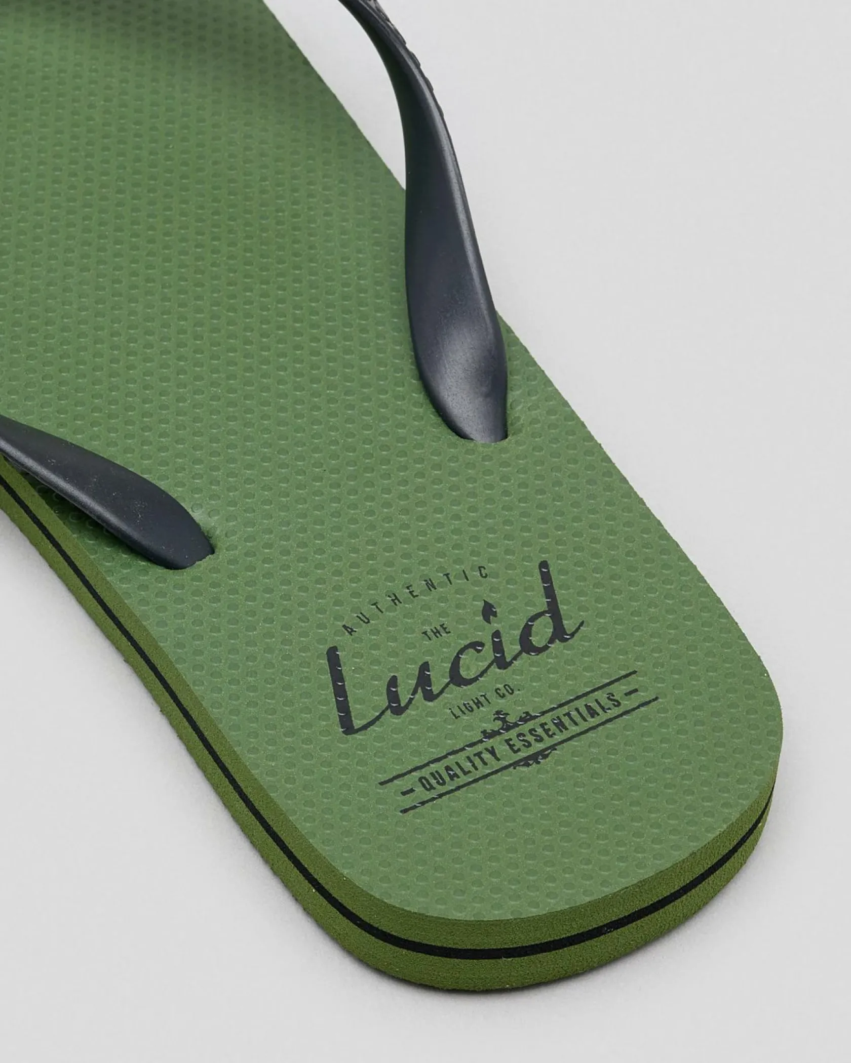 Lucid Wedge Thongs Olive/black/olive Hot
