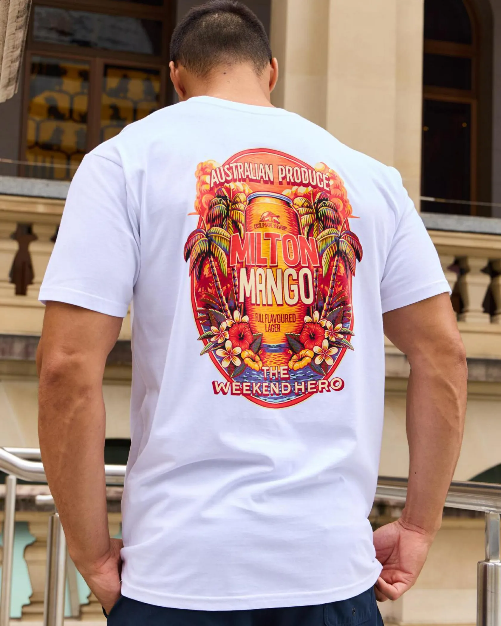 Milton Mango Weekend Hero T-Shirt White Outlet