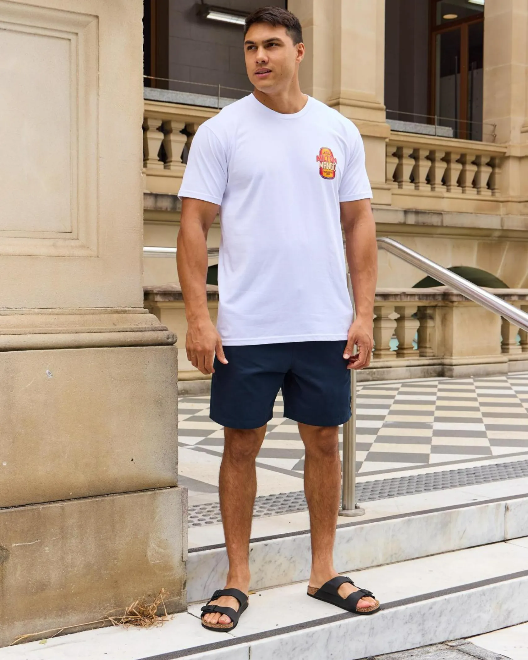 Milton Mango Weekend Hero T-Shirt White Outlet