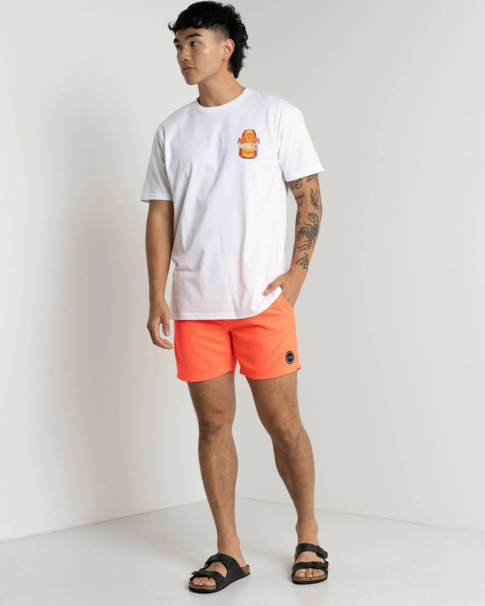 Milton Mango Weekend Hero T-Shirt White Outlet