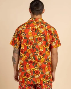 Milton Mango Weekend Troppo Short Sleeve Shirt Chilli Online