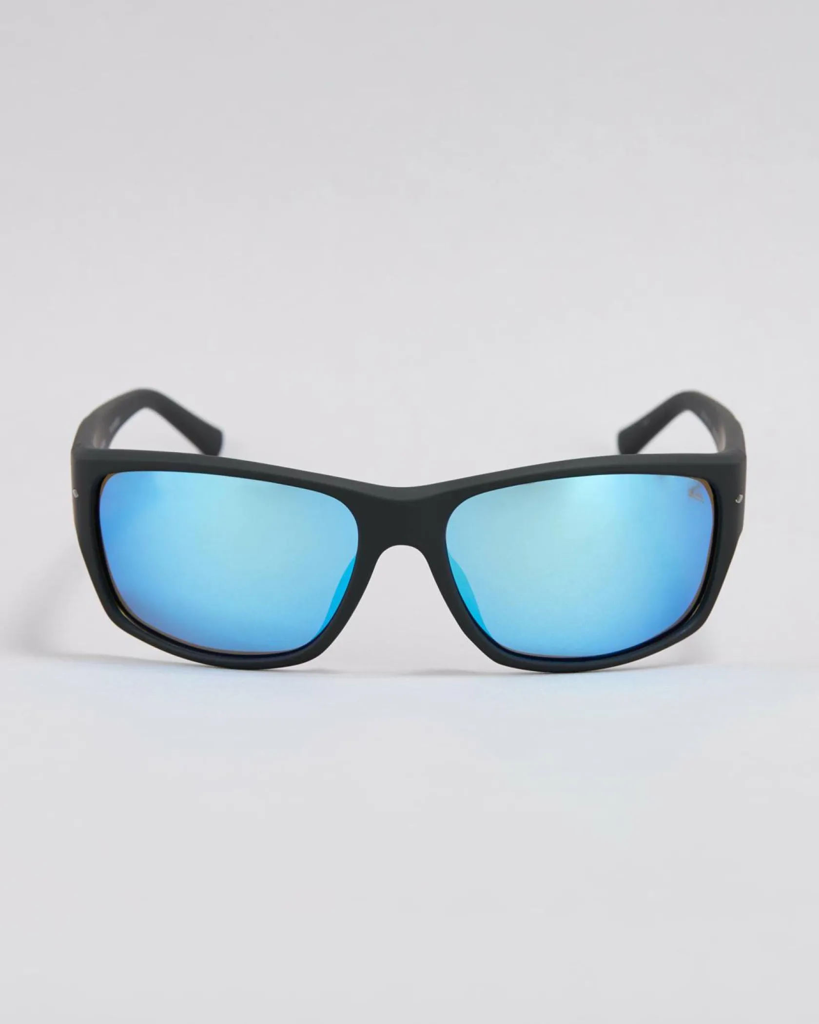 Quiksilver Wind Wave Polarised Sunglasses Rubberized Black/ Blue Mirror Discount