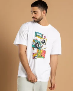 Santa Cruz Winkowski 8Ballr Comic T-Shirt White Clearance