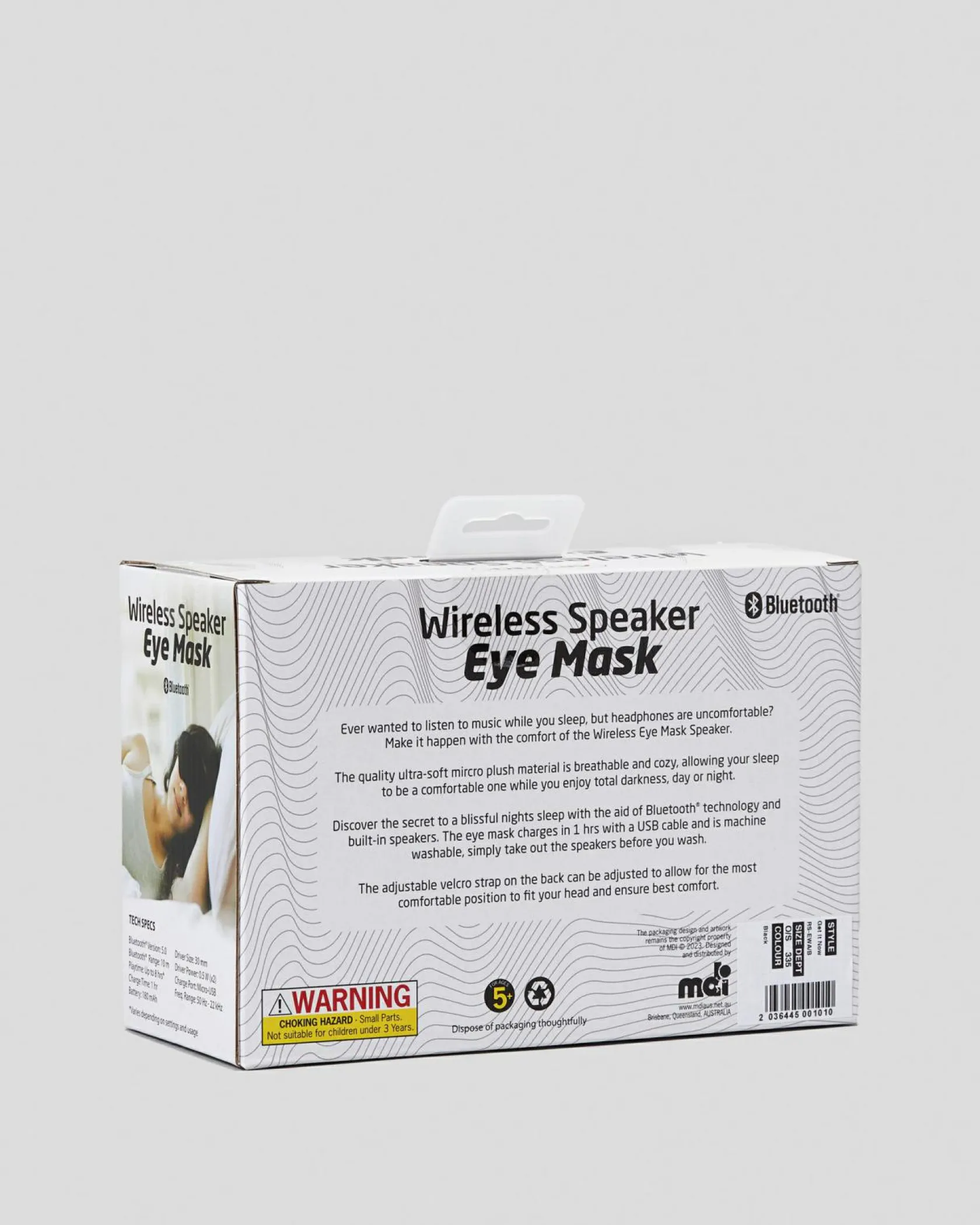 Get It Now Wireless Audio Eyemask Black Best