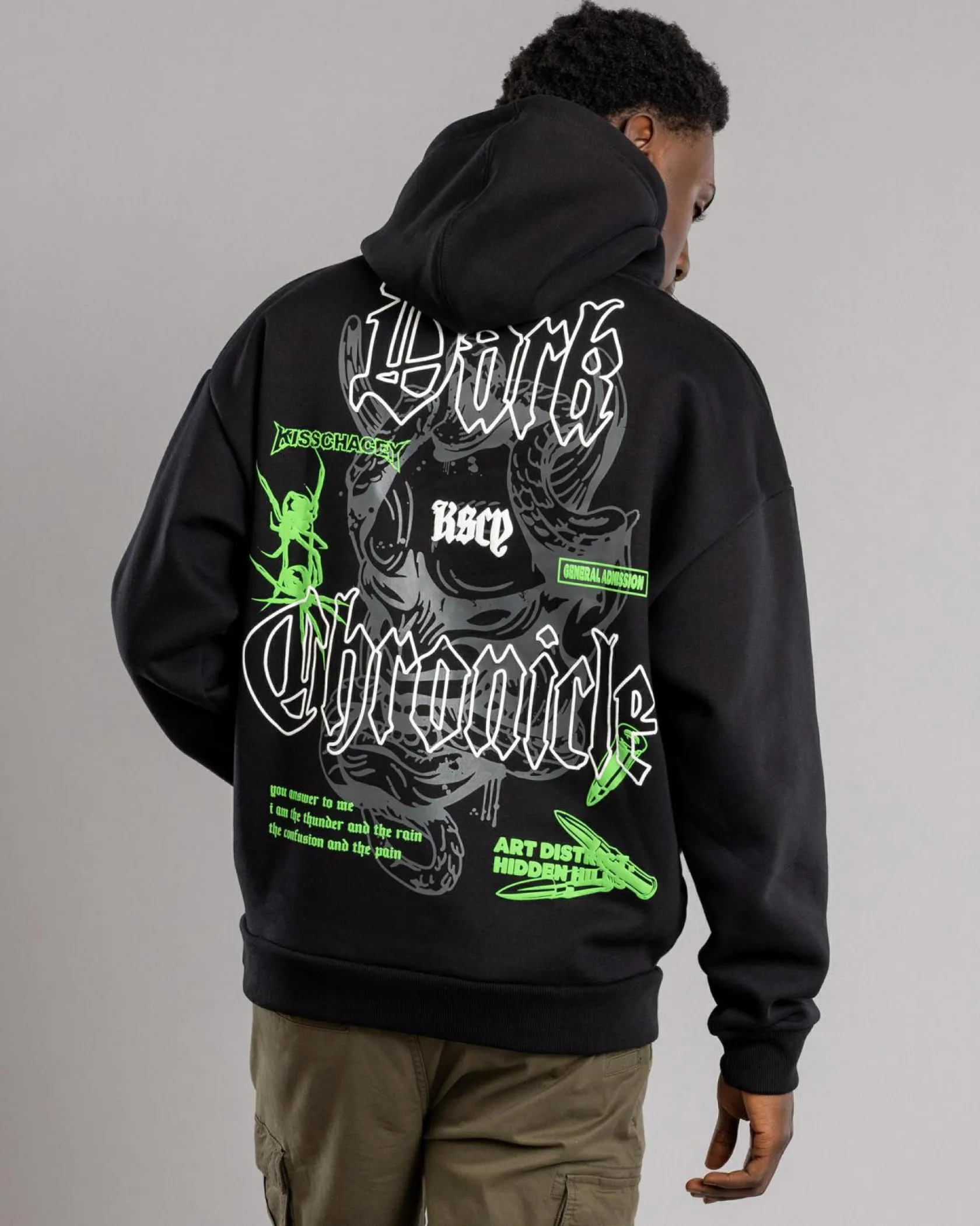 Kiss Chacey Wither Oversized Hoodie Jet Black Best