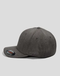 Flexfit Wool Blend Cap Dark Heather Grey New