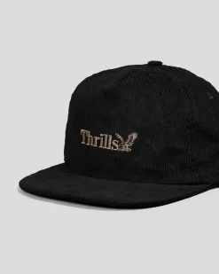 Thrills Workwear 5 Panel Cap Black Hot