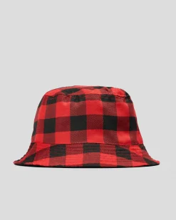 Dexter Workwear Bucket Hat Black/red Checkerboard/black Best