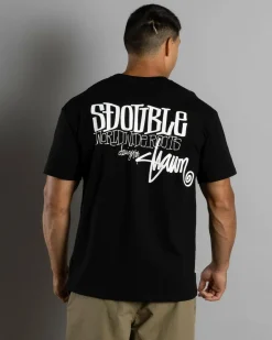 S-Double World Wide Roots T-Shirt Black Outlet