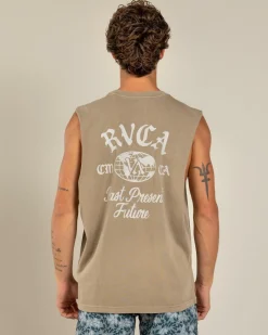 RVCA Worldwide Muscle Tank Coyote Sale