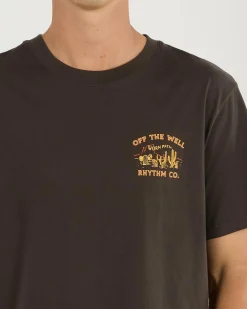Rhythm Worn Path T-Shirt Black Sale