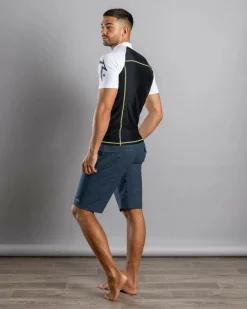 Rusty Y2SHAY Short Sleeve Wetshirt Black / White Clearance