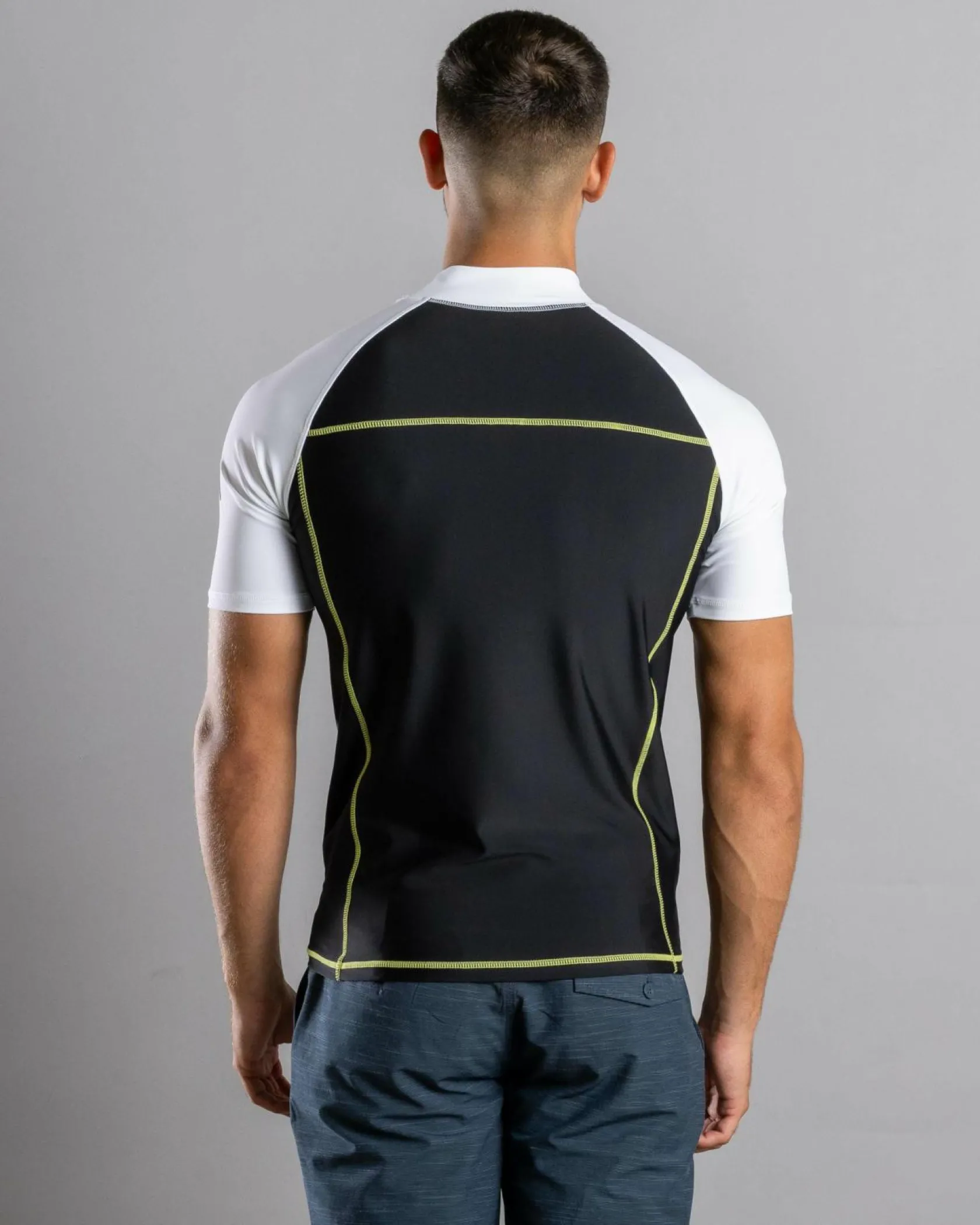 Rusty Y2SHAY Short Sleeve Wetshirt Black / White Clearance