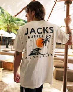 Jacks Zeal T-Shirt Off White New