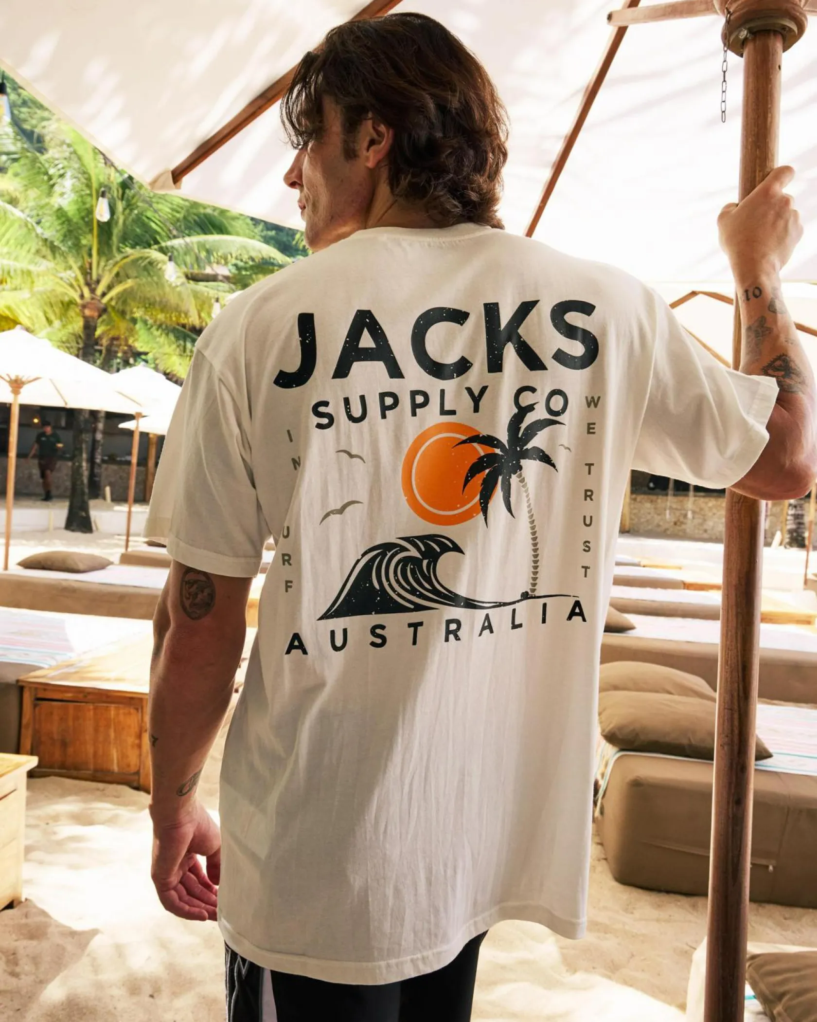 Jacks Zeal T-Shirt Off White New