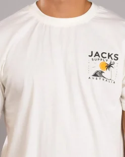 Jacks Zeal T-Shirt Off White New