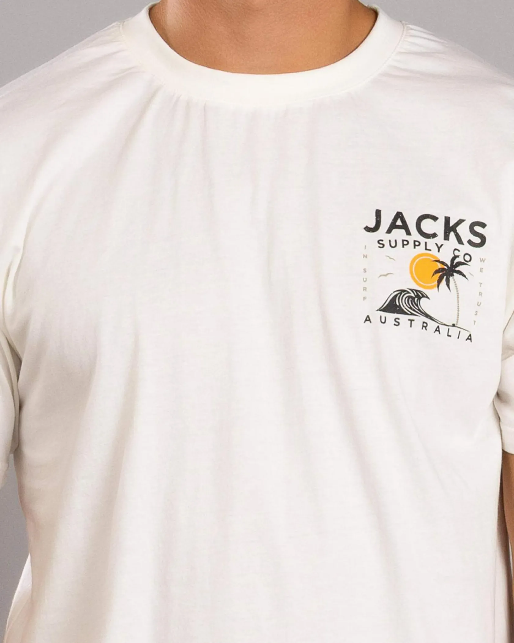 Jacks Zeal T-Shirt Off White New